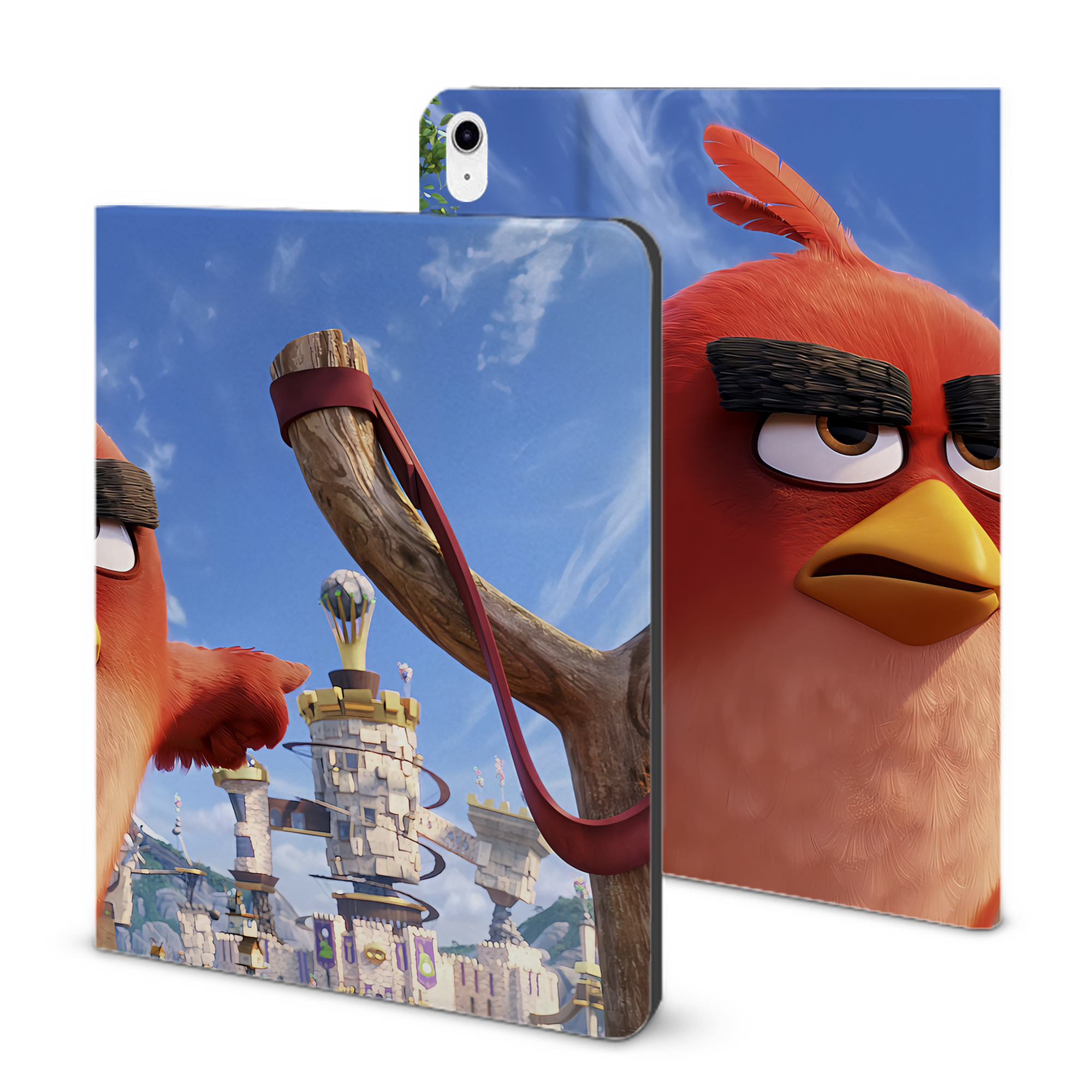 （画像用） Angry Birds アングリーバード IPad ケース ブック型 PUレザー TPU 耐衝撃 軽量 薄型 ペン収納なし 全面保護 IPad 各モデル対応